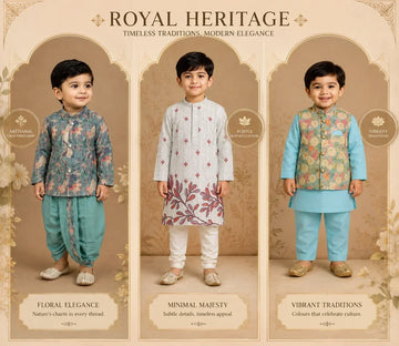 Royal Heritage: Timeless Indian Style for Little Gentlemen
